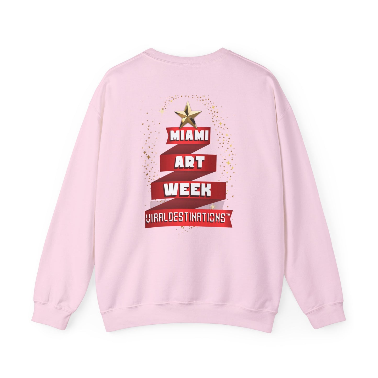 Miami Art Week Top Quality Cotton Unisex Heavy Blend™ Crewneck Holiday Sweatshirt _ Art Exhibitions Magazine