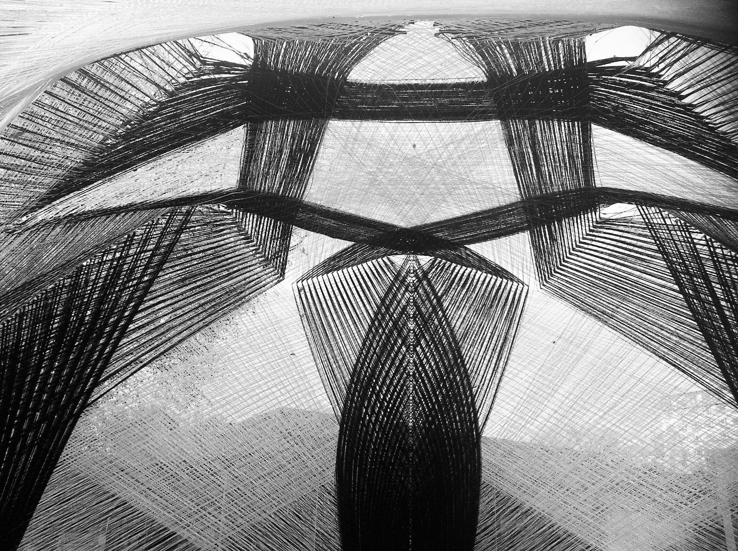 Fine Art Print mounted on board with mat in clear bag - architectural photography