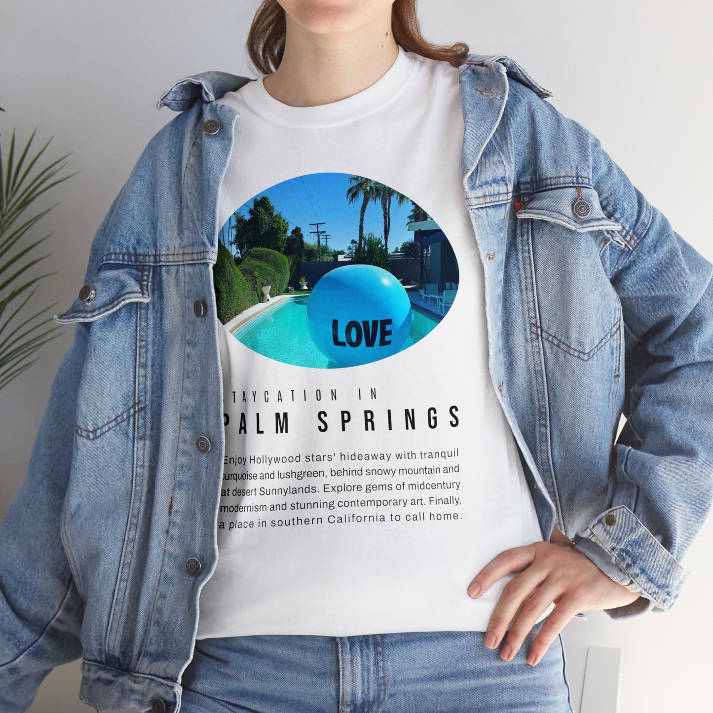 Staycation in Palm Springs Premium Unisex Lifestyle Tee by ViralDestinations