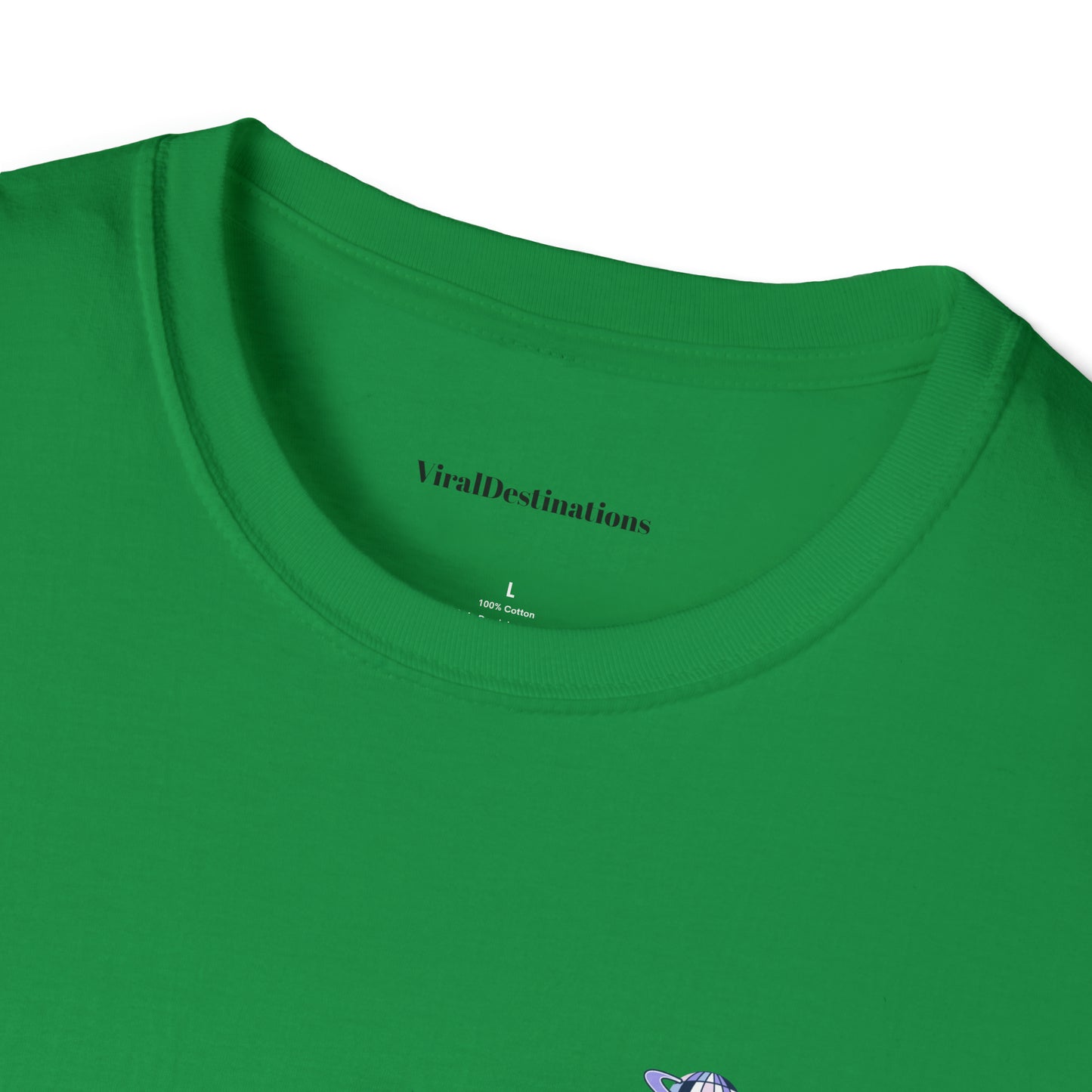 Respect Earth Y2K Style Trending logo back print Unisex Soft T-Shirt by ViralDestinations