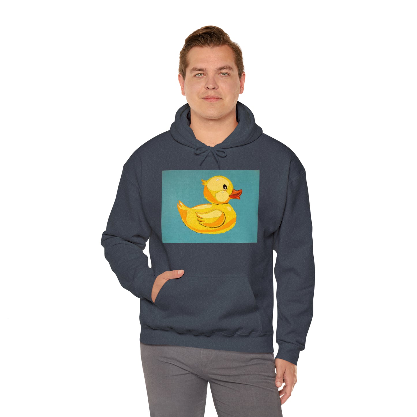 The Pop Duck Premium Lifestyle Hoodie ¬ Pop Art On The Go ¬ matching adult and kids T-shirts