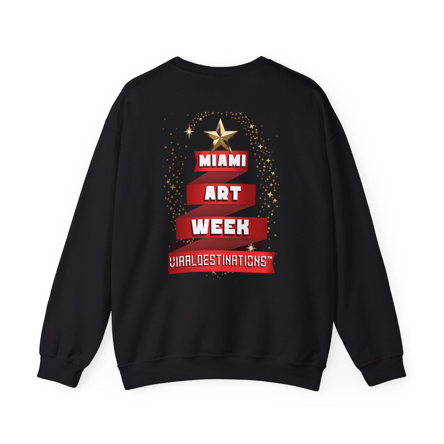 Miami Art Week 2024 + Holidays Unisex Heavy Blend™ Crewneck Sweatshirt _ViralDestinations