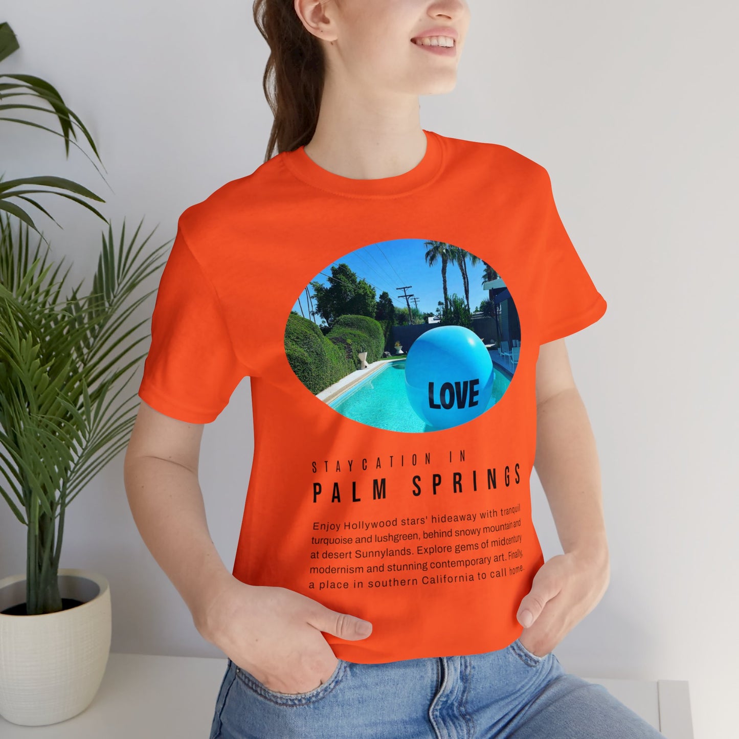 Staycation in Palm Springs Premium Lifestyle Tee by ViralDestinations
