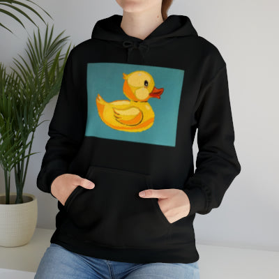 The Pop Duck Premium Lifestyle Hoodie ¬ Pop Art On The Go ¬ matching adult and kids T-shirts