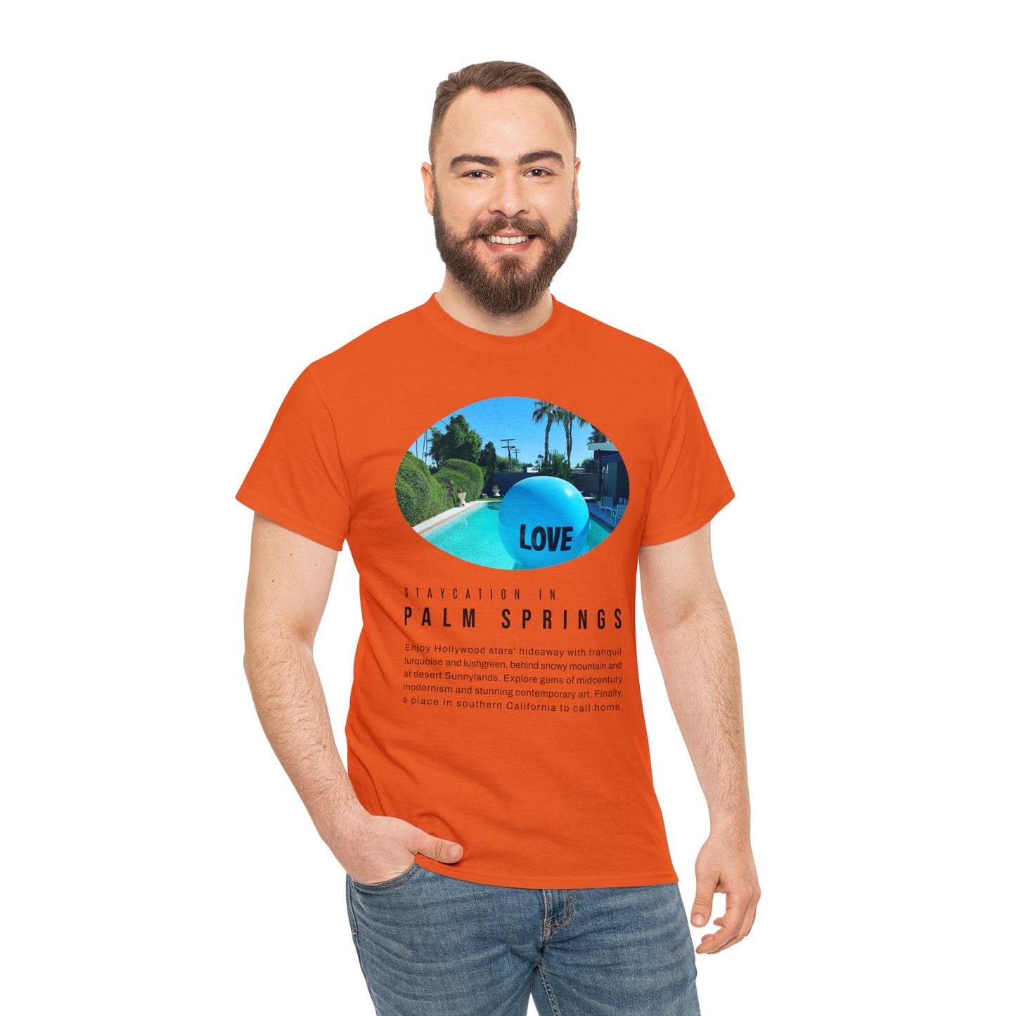 Staycation in Palm Springs Premium Unisex Lifestyle Tee by ViralDestinations