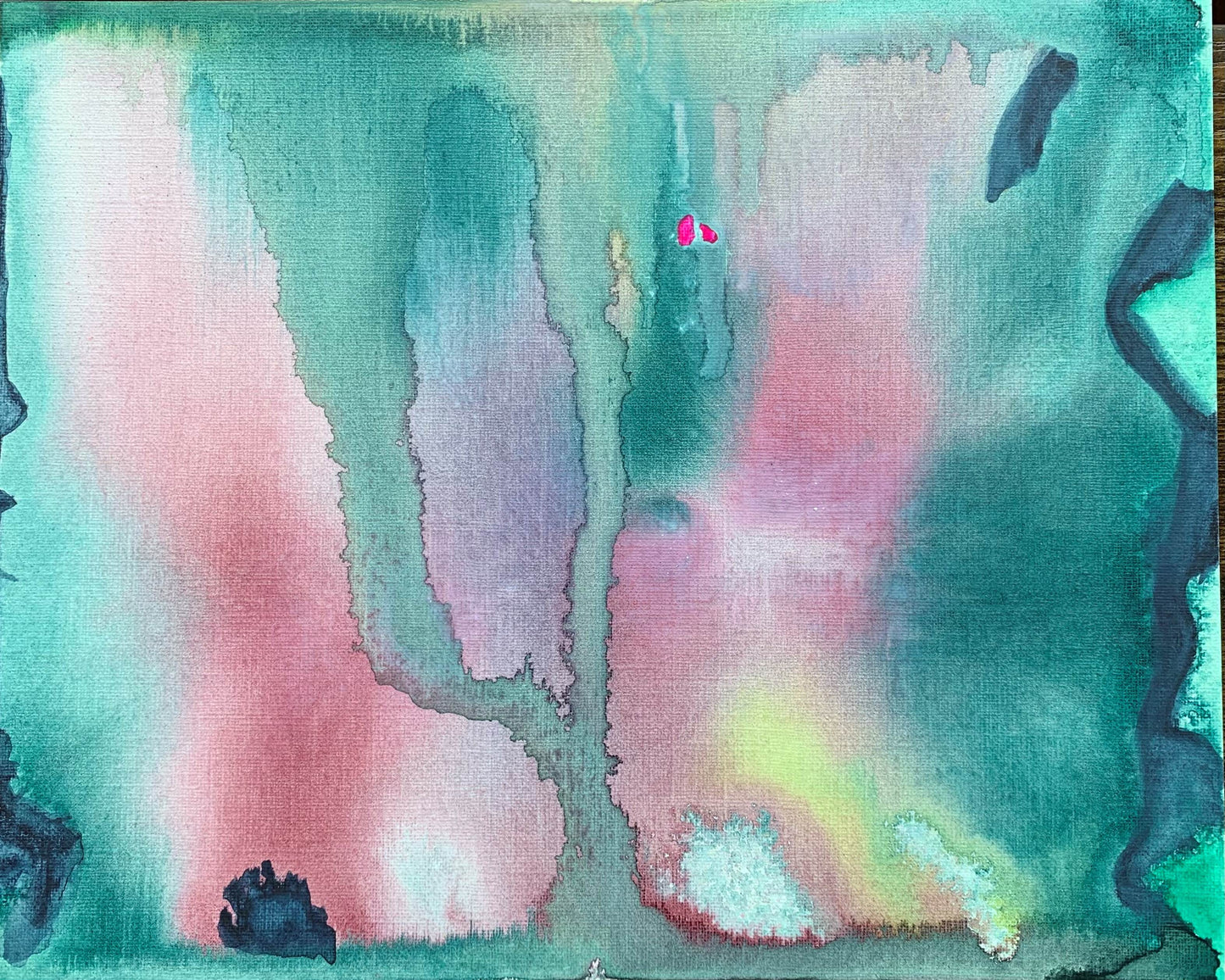 10"*8" Fine Art Print mounted on board in clear bag - vibrant watercolor abstract landscapes