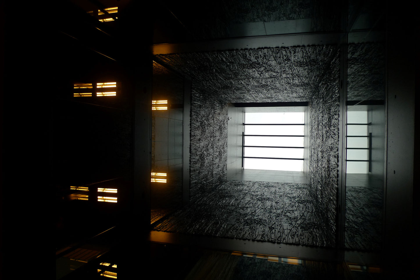 Fine Art Print mounted on board with mat in clear bag - architectural photography