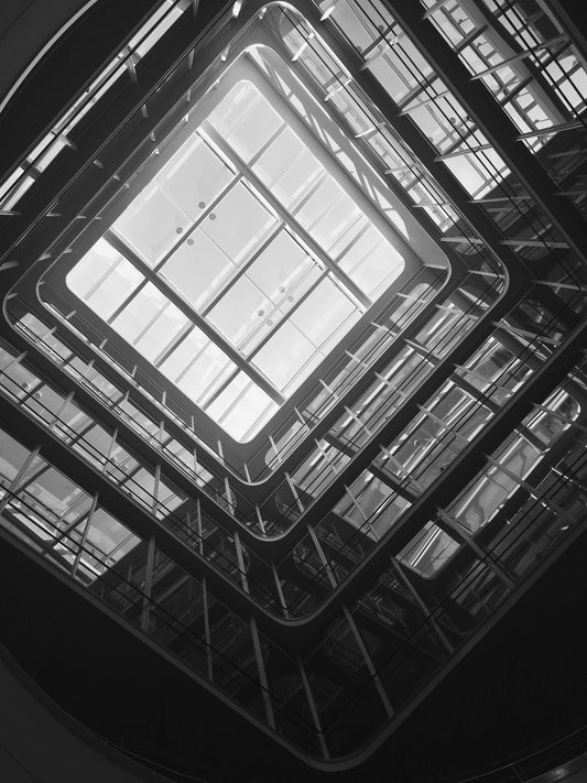 Fine Art Print mounted on board in clear bag - architectural photography