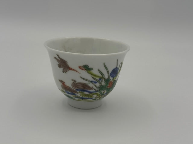 Four Qing Dynasty Porcelain Cups indicating Four Seasons - Unique