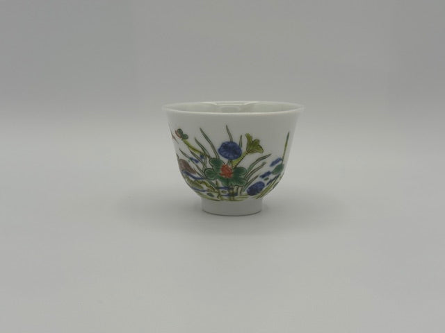 Four Qing Dynasty Porcelain Cups indicating Four Seasons - Unique