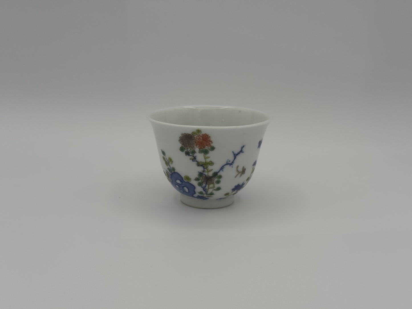 Four Qing Dynasty Porcelain Cups indicating Four Seasons - Unique