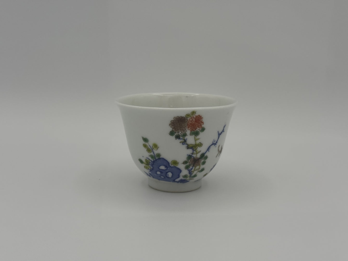 Four Qing Dynasty Porcelain Cups indicating Four Seasons - Unique