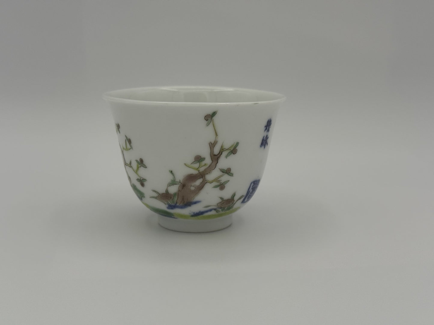 Four Qing Dynasty Porcelain Cups indicating Four Seasons - Unique