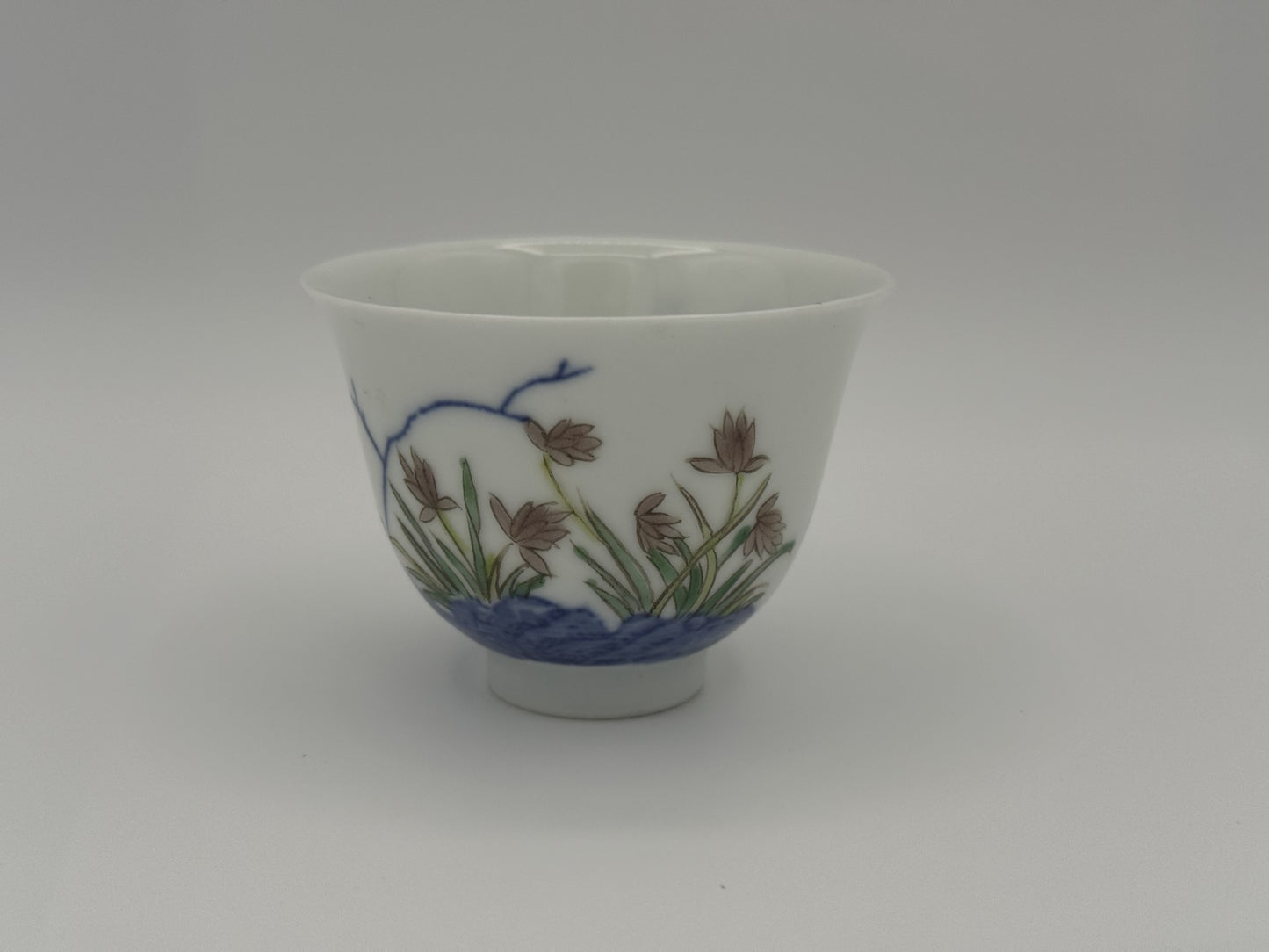 Four Qing Dynasty Porcelain Cups indicating Four Seasons - Unique