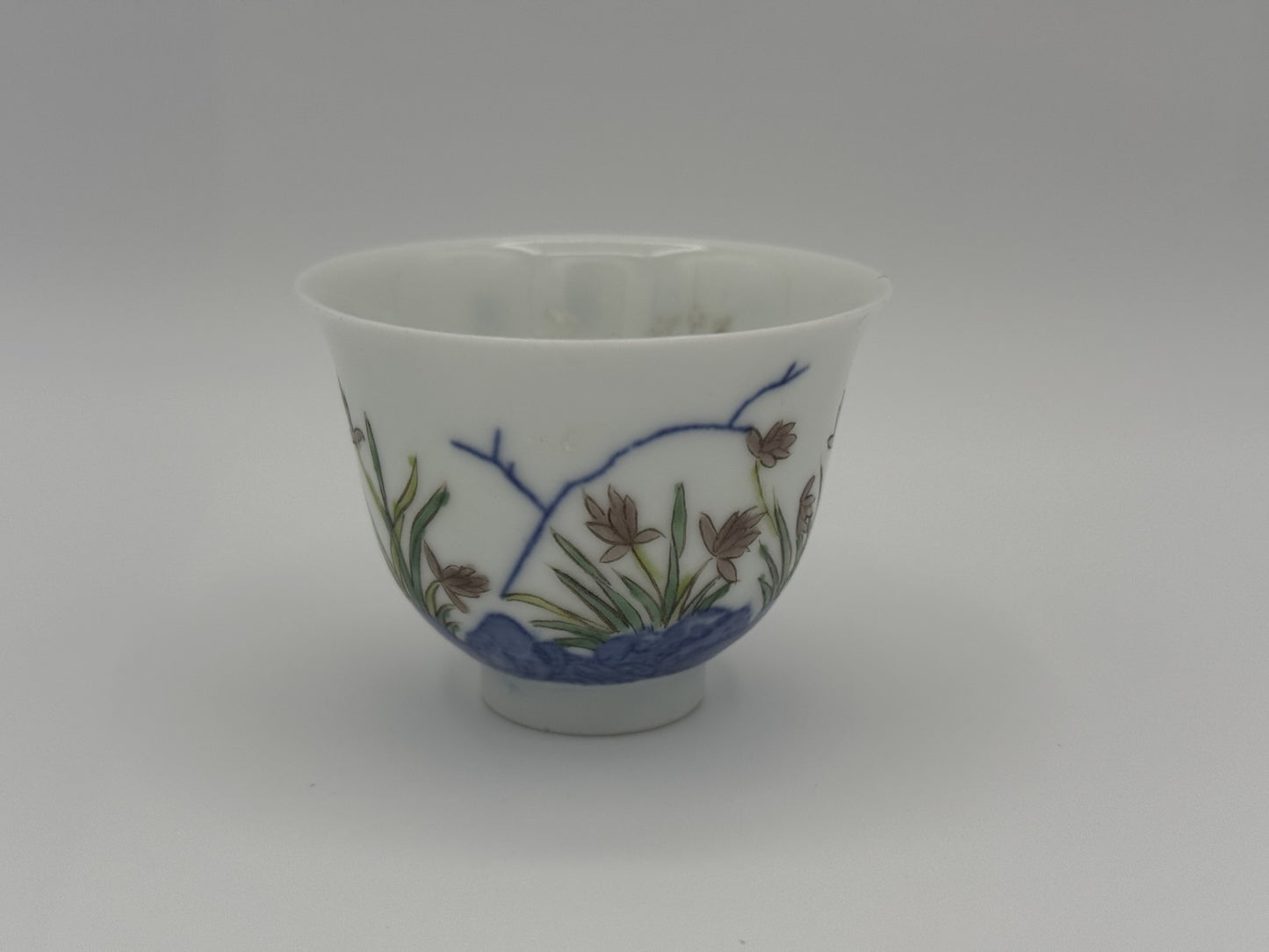 Four Qing Dynasty Porcelain Cups indicating Four Seasons - Unique