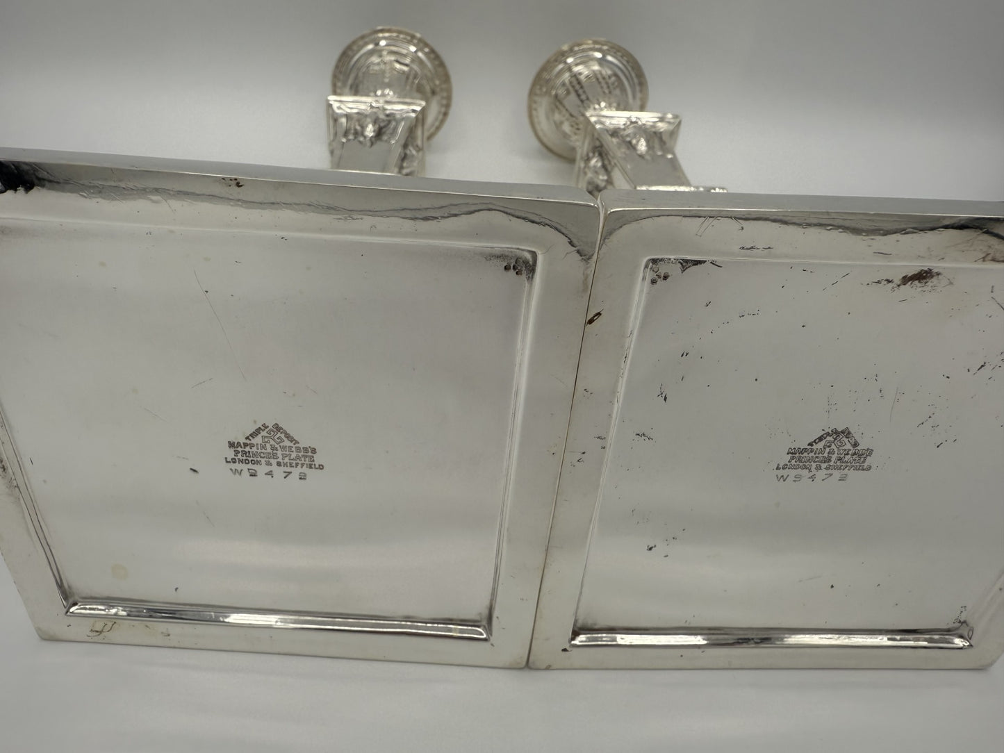 Pair of 1800s English Finest Sterling Silver Candlesticks - Unique