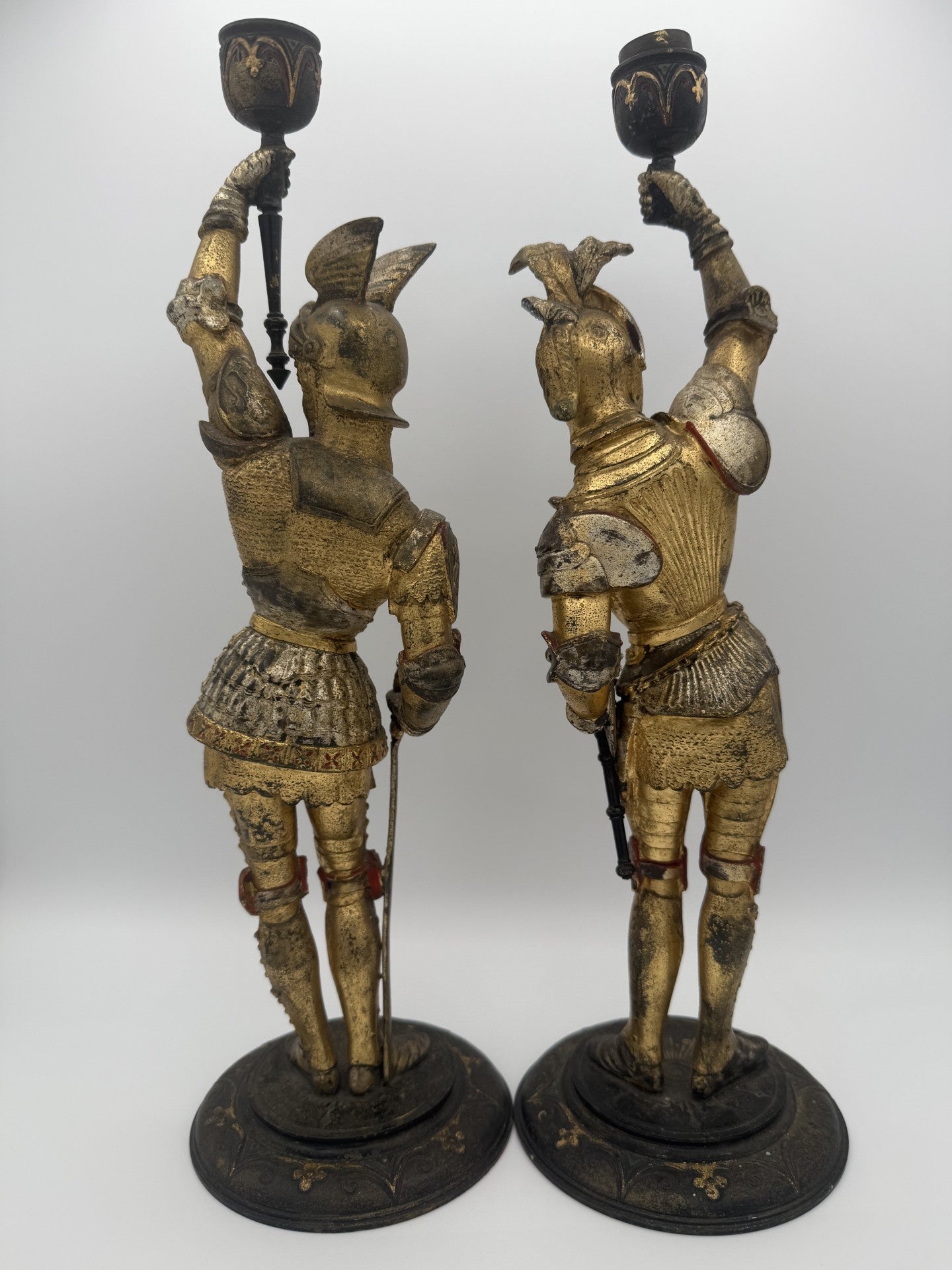Pair of 1800s European Candlesticks - Unique