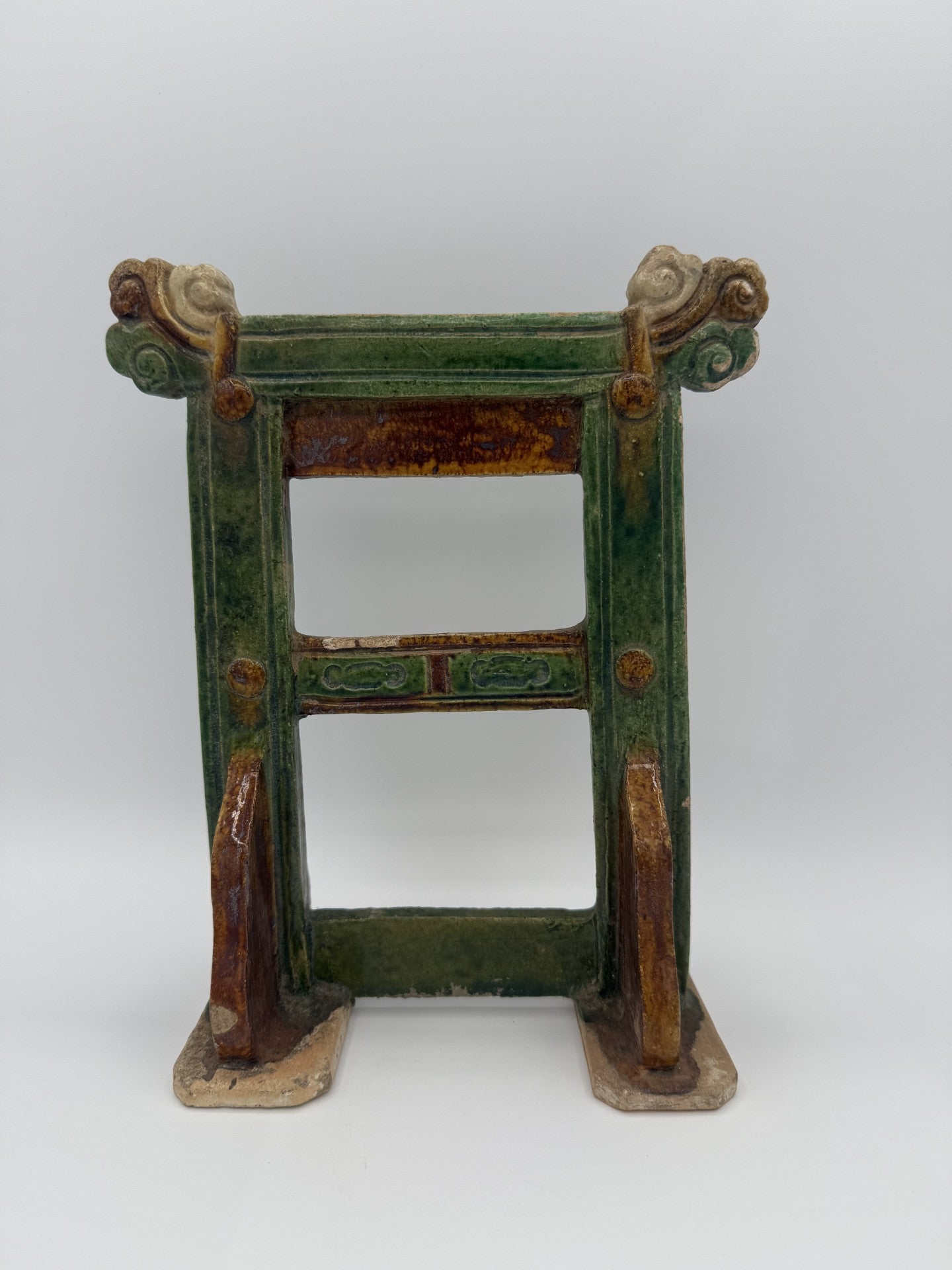 Chinese Antique Ming Dynasty Sancai Architectural Gate - Unique