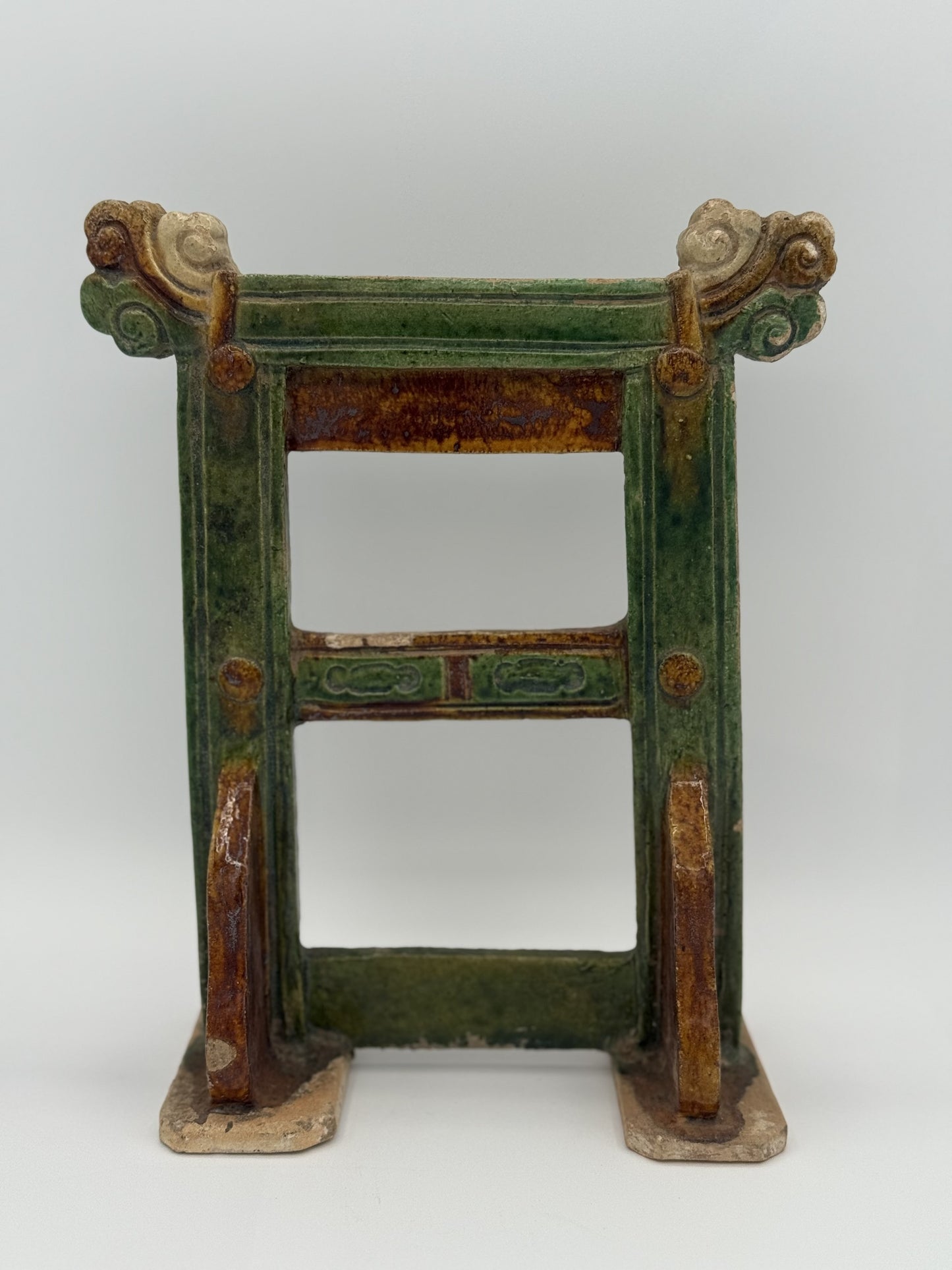 Chinese Antique Ming Dynasty Sancai Architectural Gate - Unique