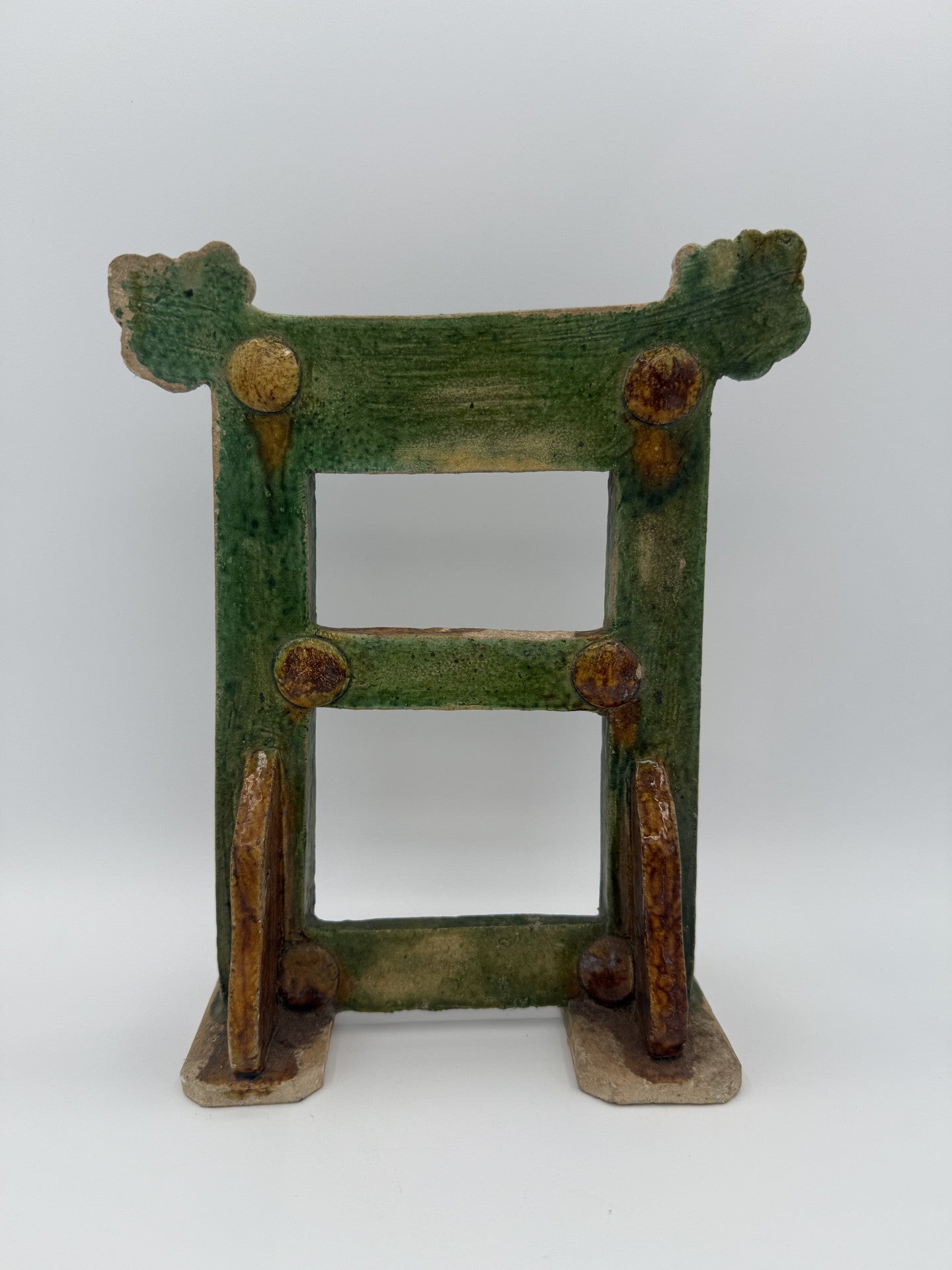 Chinese Antique Ming Dynasty Sancai Architectural Gate - Unique