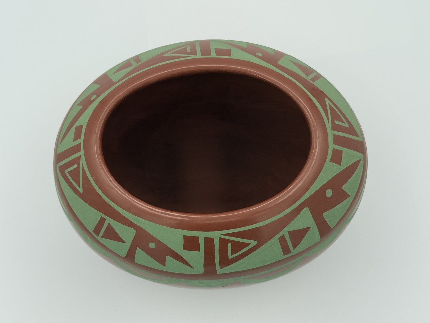 Handmade Native American San Ildefonso Pottery by Martha Appleleaf - Unique