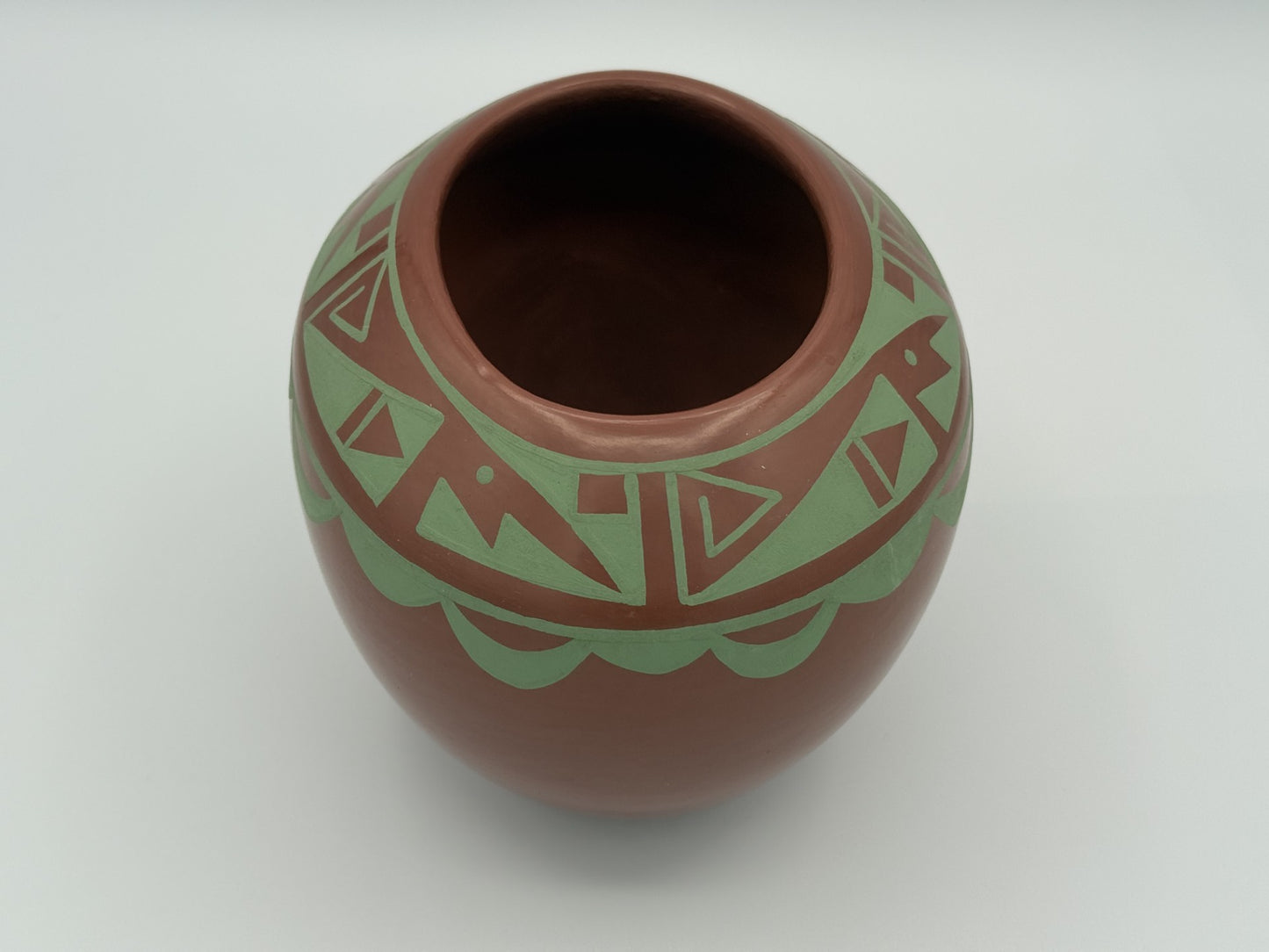 Handmade Native American San Ildefonso Pottery by Martha Appleleaf - Unique