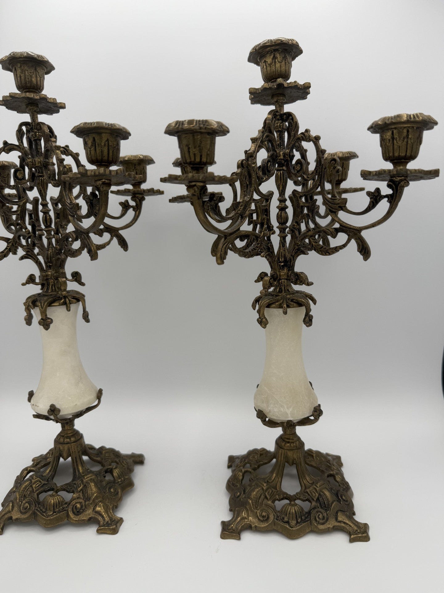 Pair of 1800s French Candlesticks - Unique