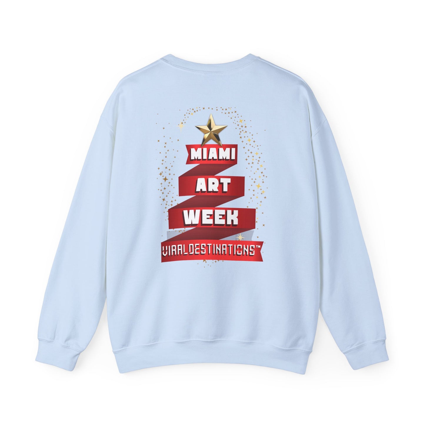 Miami Art Week 2024 + Holidays Unisex Heavy Blend™ Crewneck Sweatshirt  _ViralDestinations