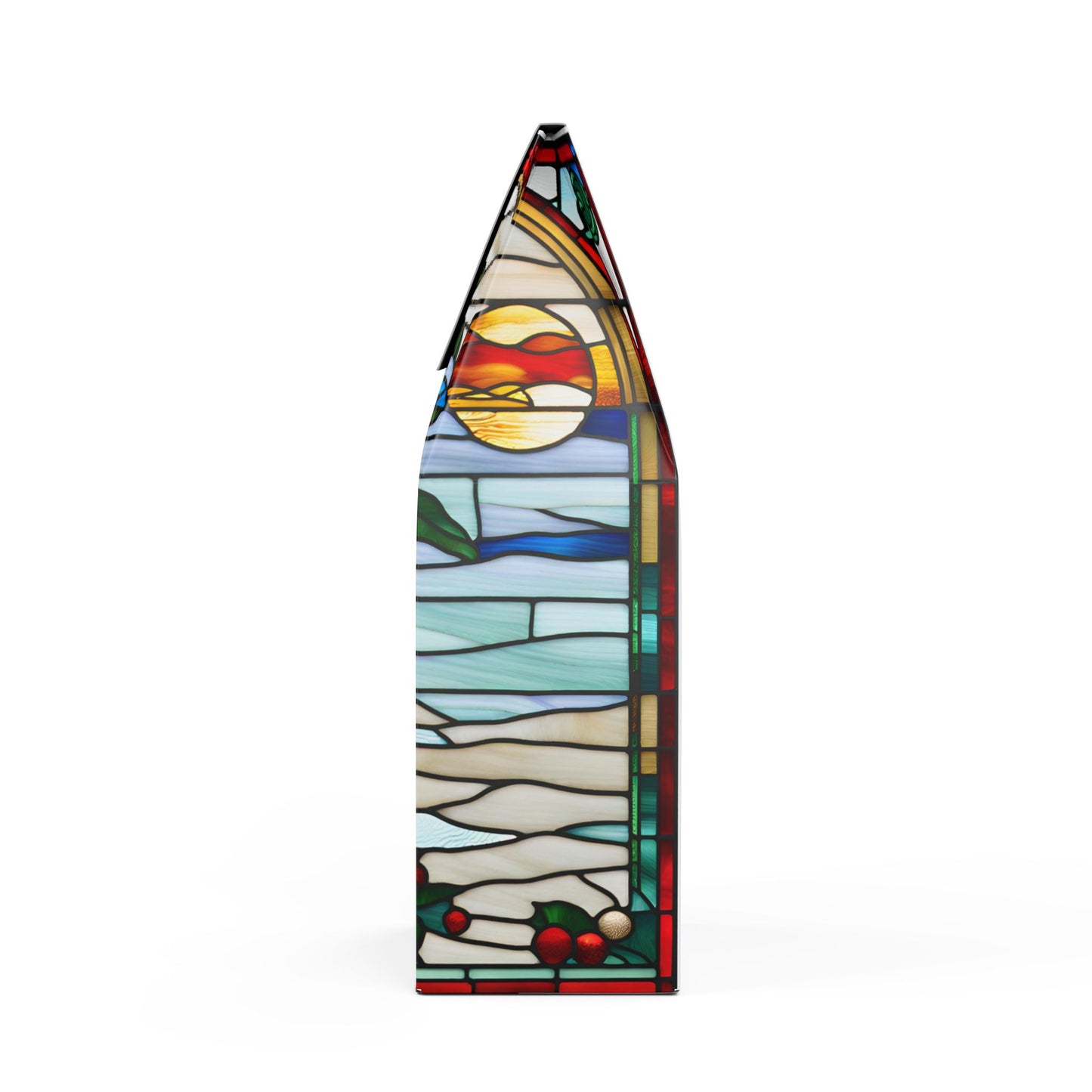 ArtEXB Decaf Coffee Blend Tiffany Glass Studio Design Lighthouse Christmas Tree