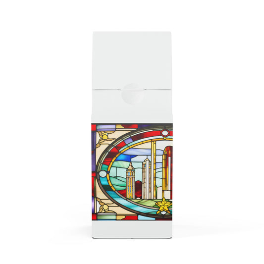 ArtEXB Decaf Coffee Blend Tiffany Glass Studio Design Star City Scene