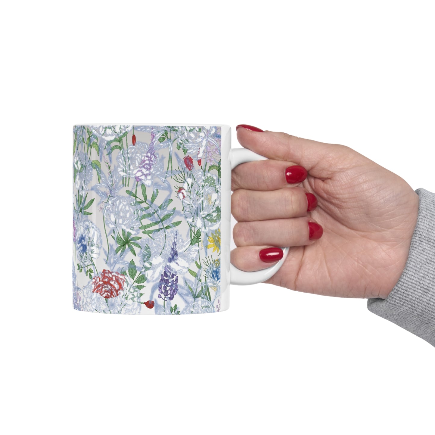 Botanical Floral Belvedere Ceramic Mug by ViralDestinations™