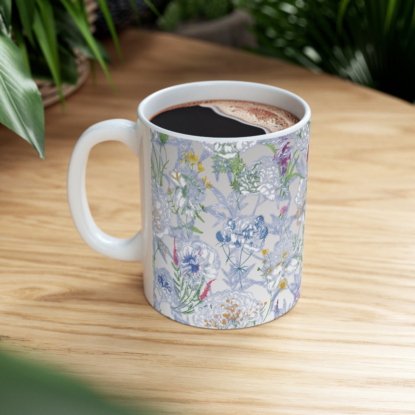 Botanical Floral Belvedere Ceramic Mug by ViralDestinations™