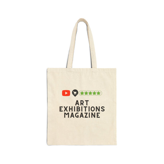 Art Exhibitions Magazine Channel & Shop Canvas Tote — On the go Grocery & Beach Bag
