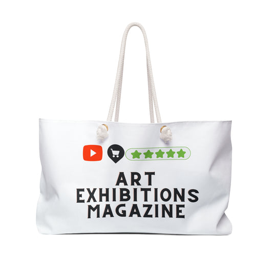ViralDestinations™ Art Exhibitions Magazine Fan Club & Crew Weekender Bag - Stylish Tote for Travel & Events