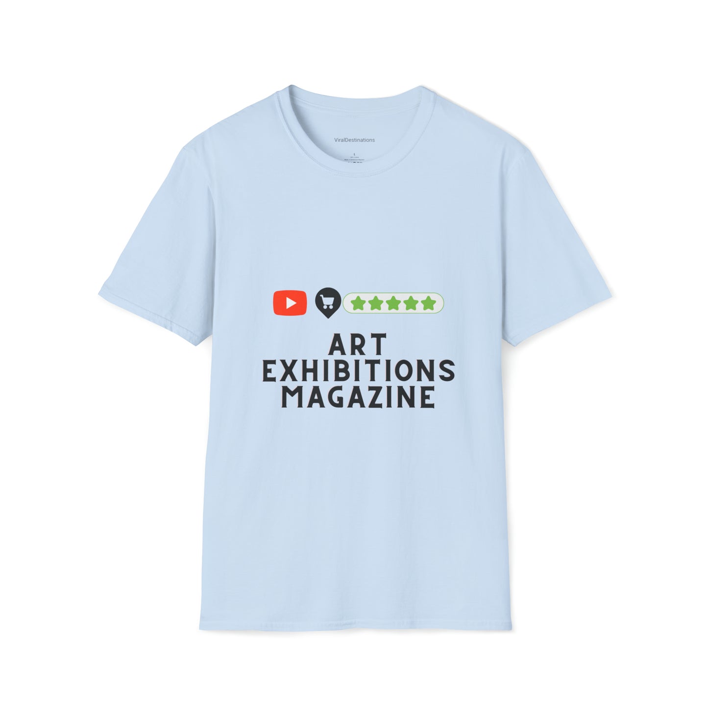 Art Exhibitions Magazine Gift Shop Official Unisex Softstyle T-Shirt by ViralDestinations