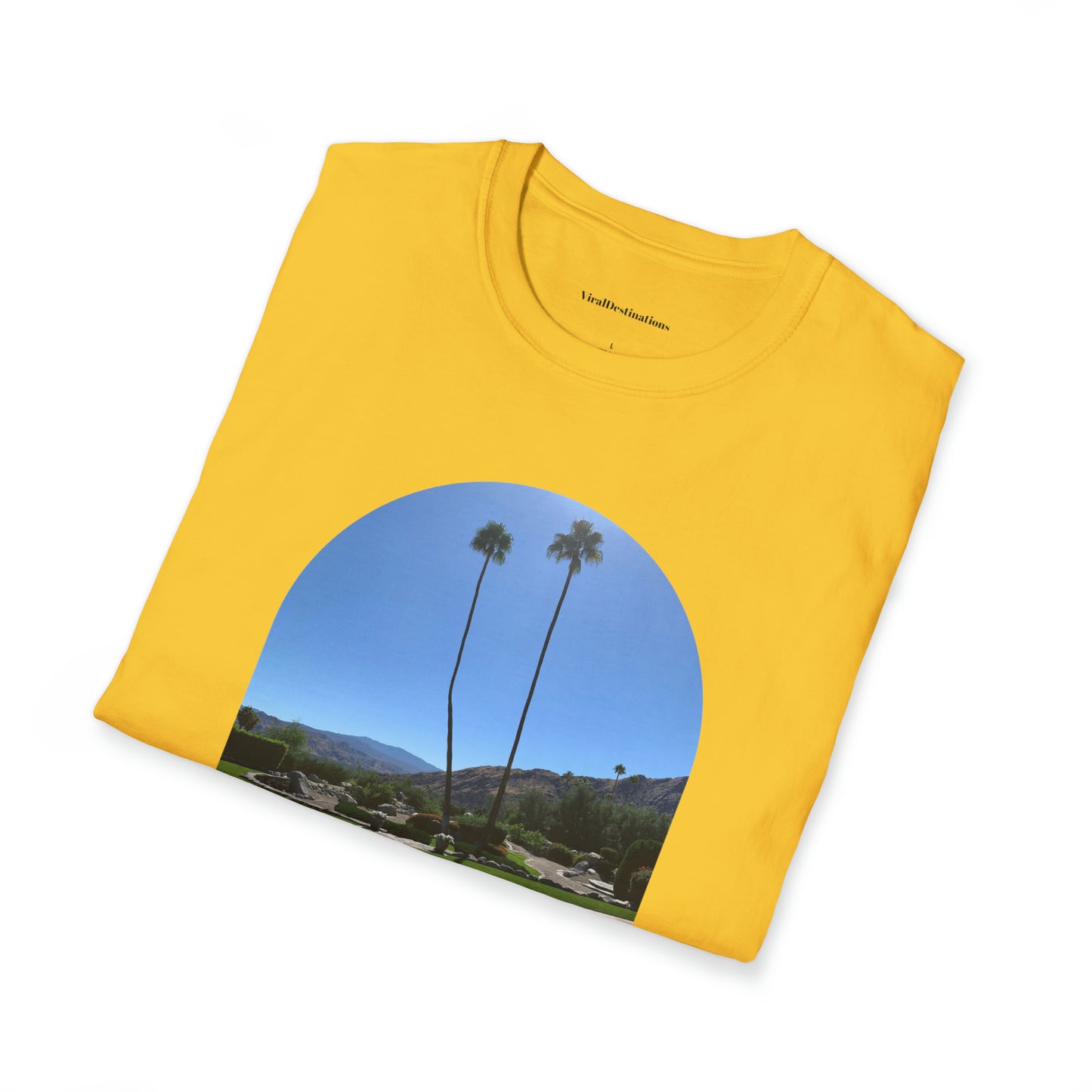 Palm Springs Modernism Lifestyle Unisex Soft T-Shirt by ViralDestinations