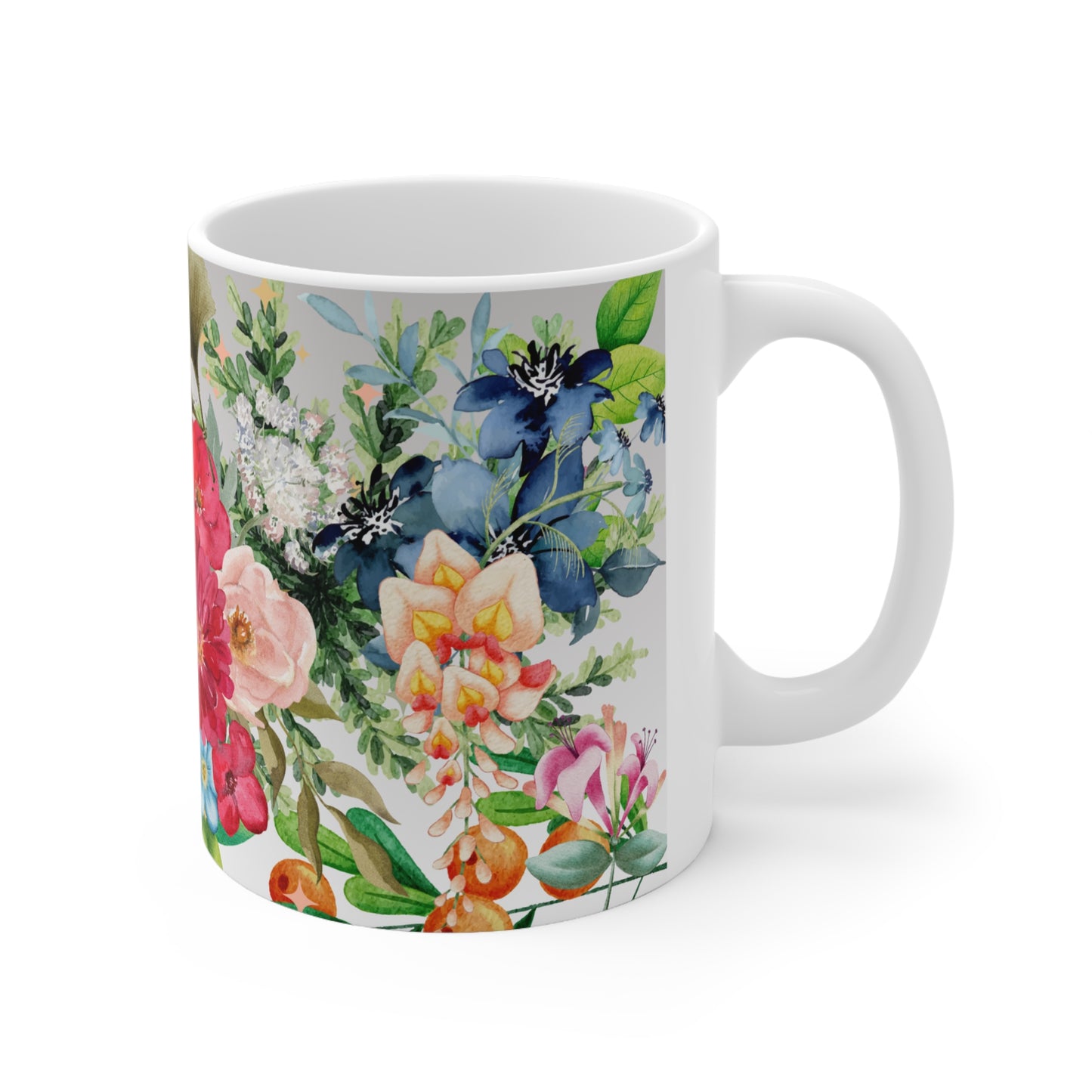 Floral Botanical Arrangement Design Ceramic Mug by ViralDestinations™