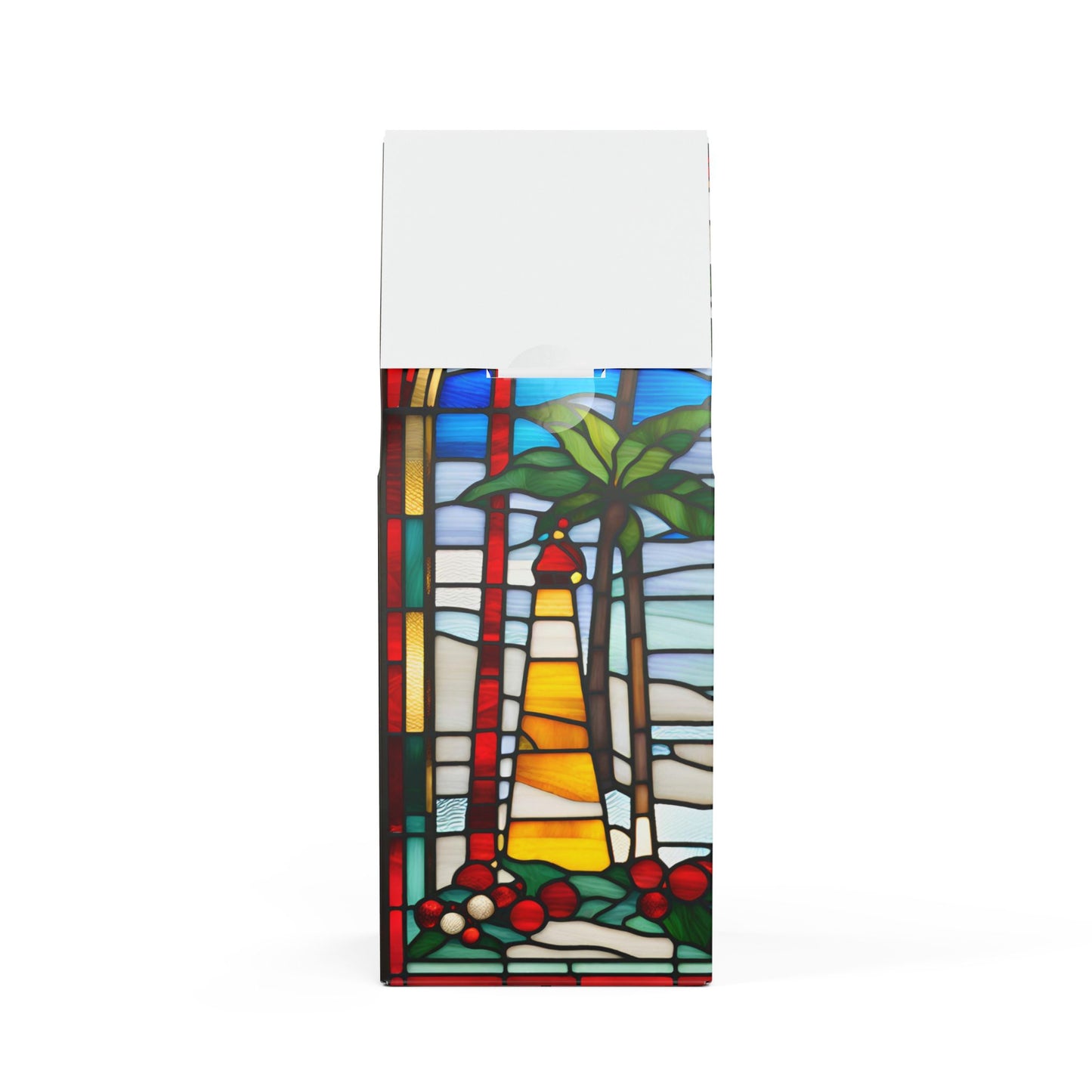 ArtEXB Decaf Coffee Blend Tiffany Glass Studio Design Lighthouse Christmas Tree