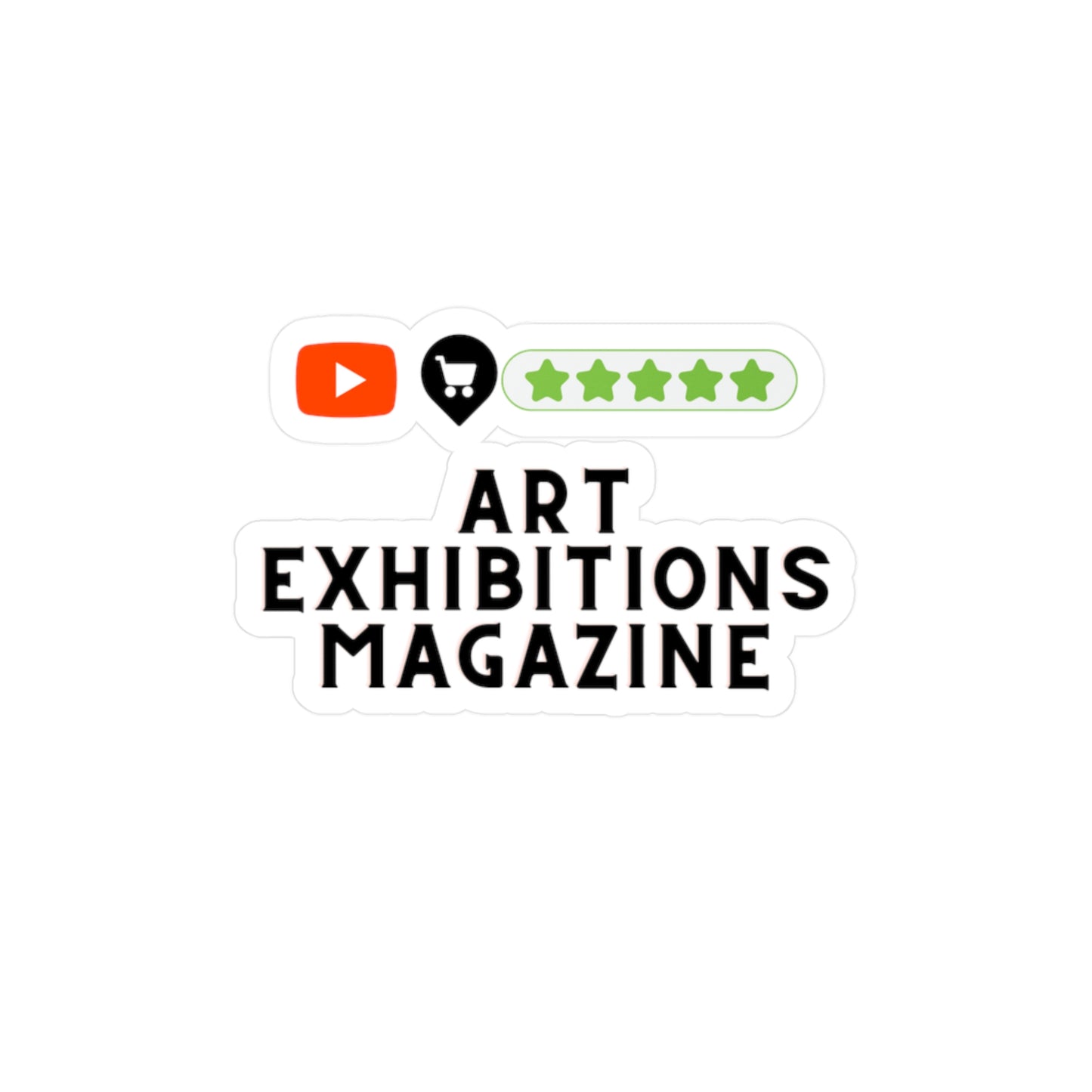 Art Exhibitions Magazine Official logo Kiss-Cut Vinyl Decals by ViralDestinations