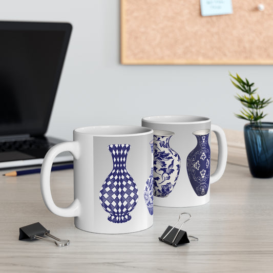 Delft Blue Culture Design Vase Series Premium Quality Ceramic Mug