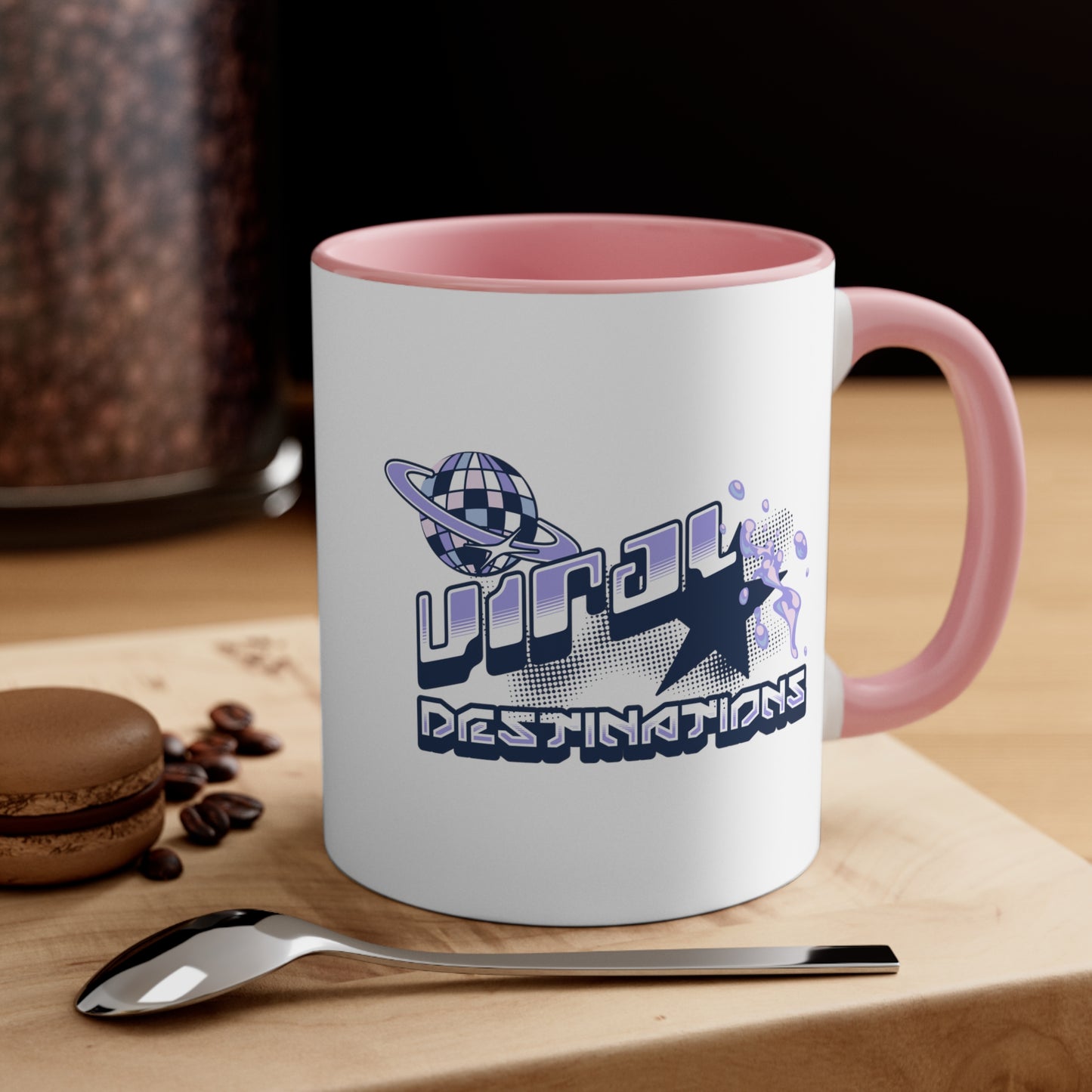 ViralDestinations Y2K logo trending Lifestyle Pop Colored Accent Coffee Mug - multi colors
