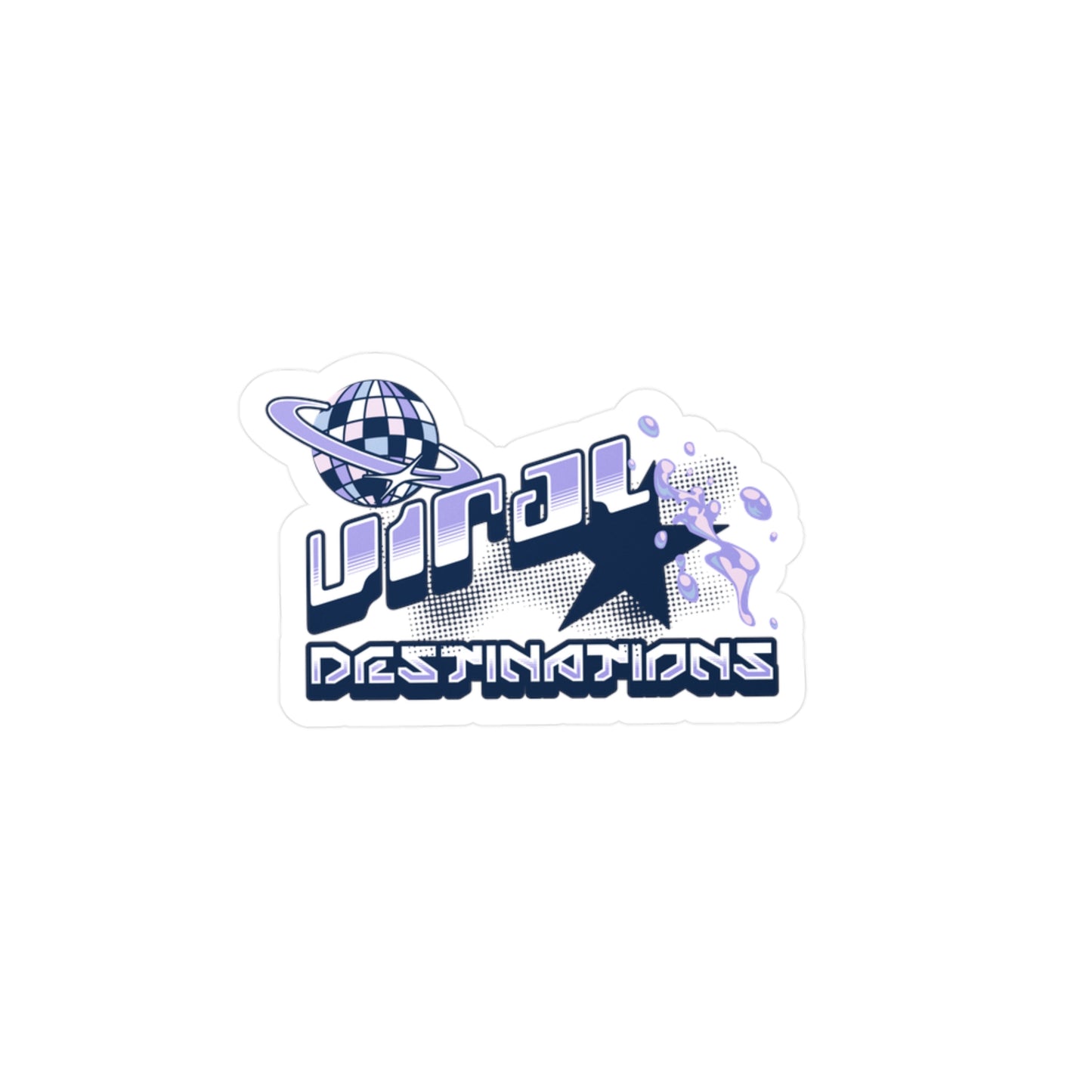 ViralDestinations logo Kiss-Cut Vinyl Decals