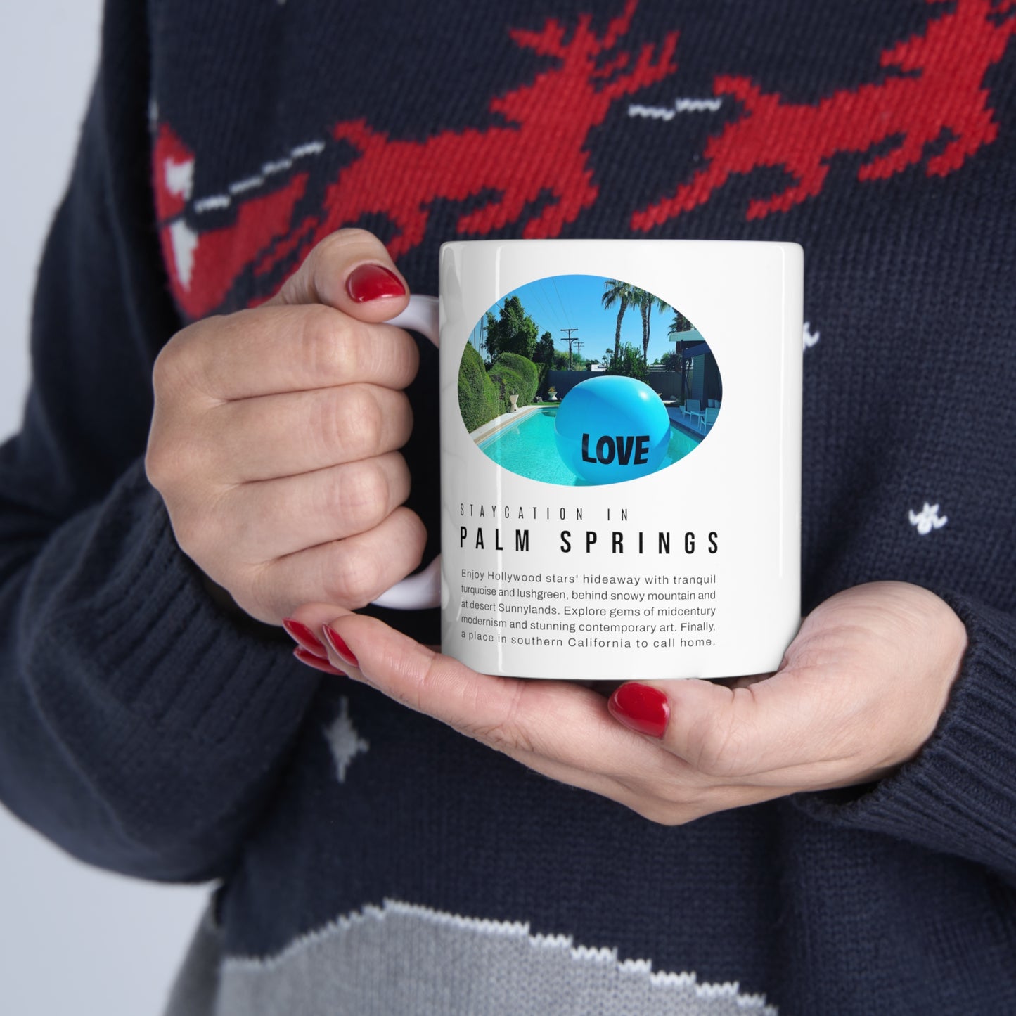 Staycation in Palm Springs  Lifestyle Coffee Mug by ViralDestinations