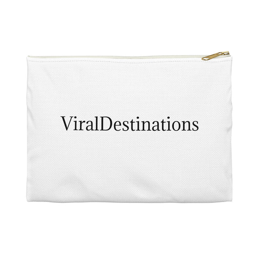ViralDestinations Crew Accessory Pouch - white
