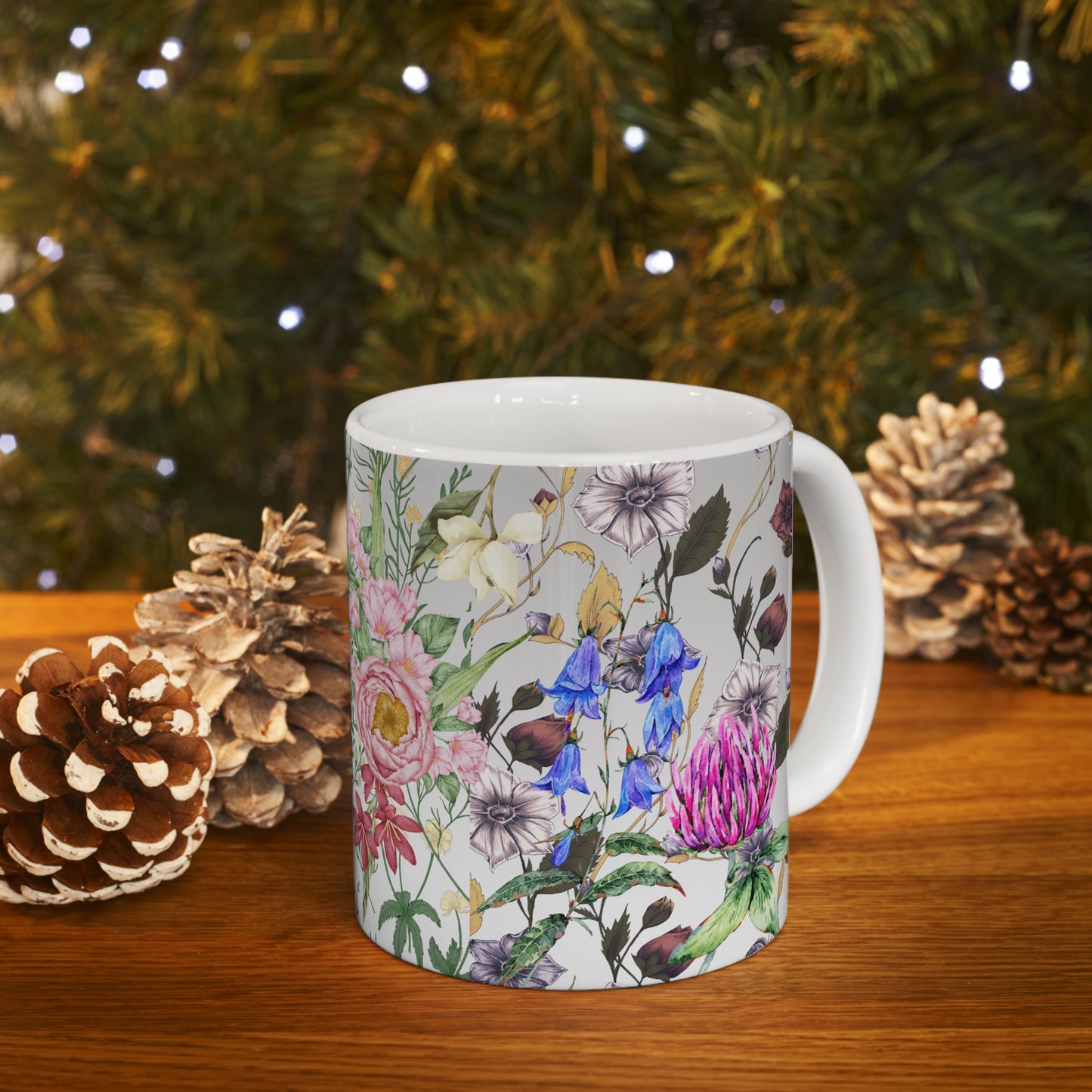 Floral Botanical Design Ceramic Mug by ViralDestinations™