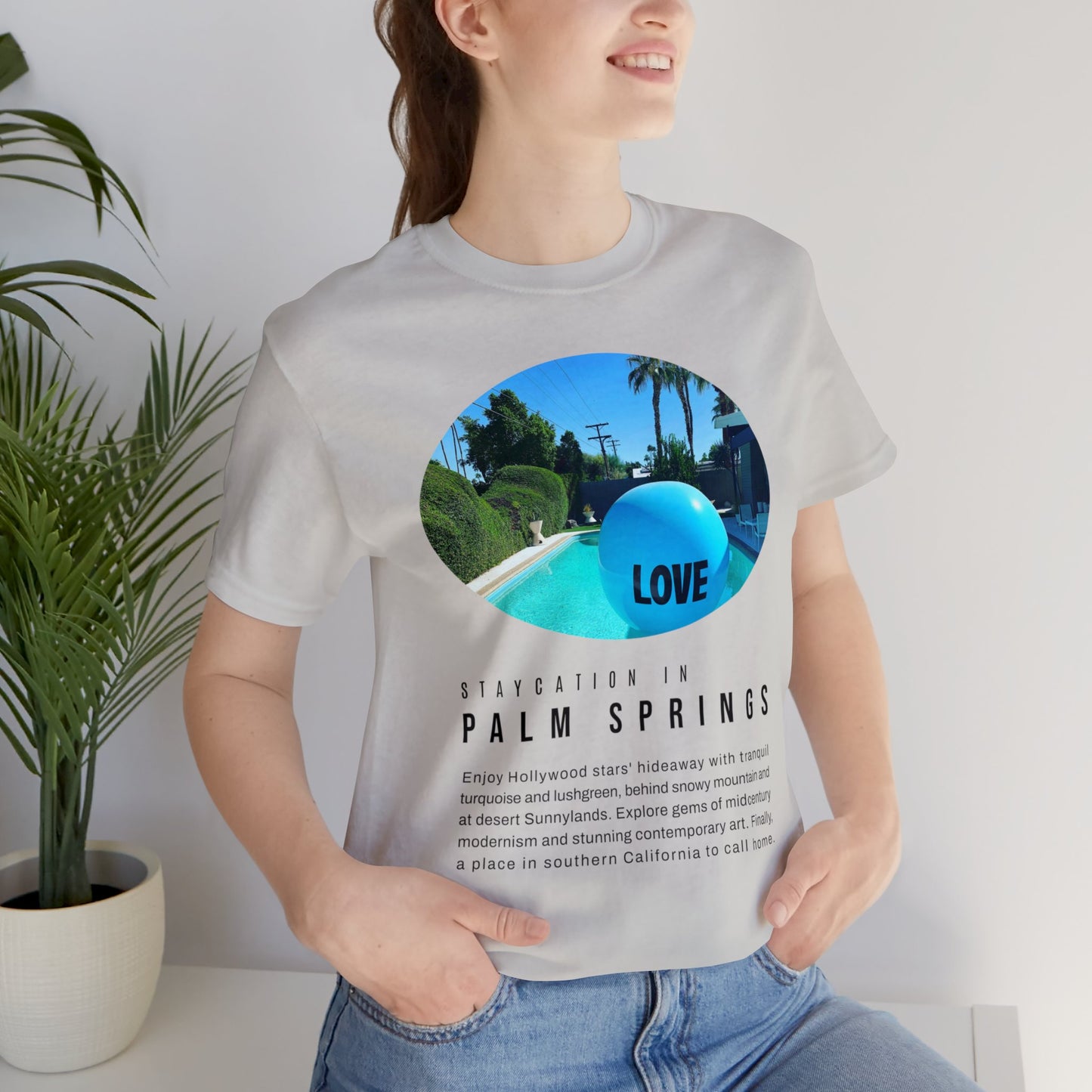 Staycation in Palm Springs Premium Lifestyle Tee by ViralDestinations