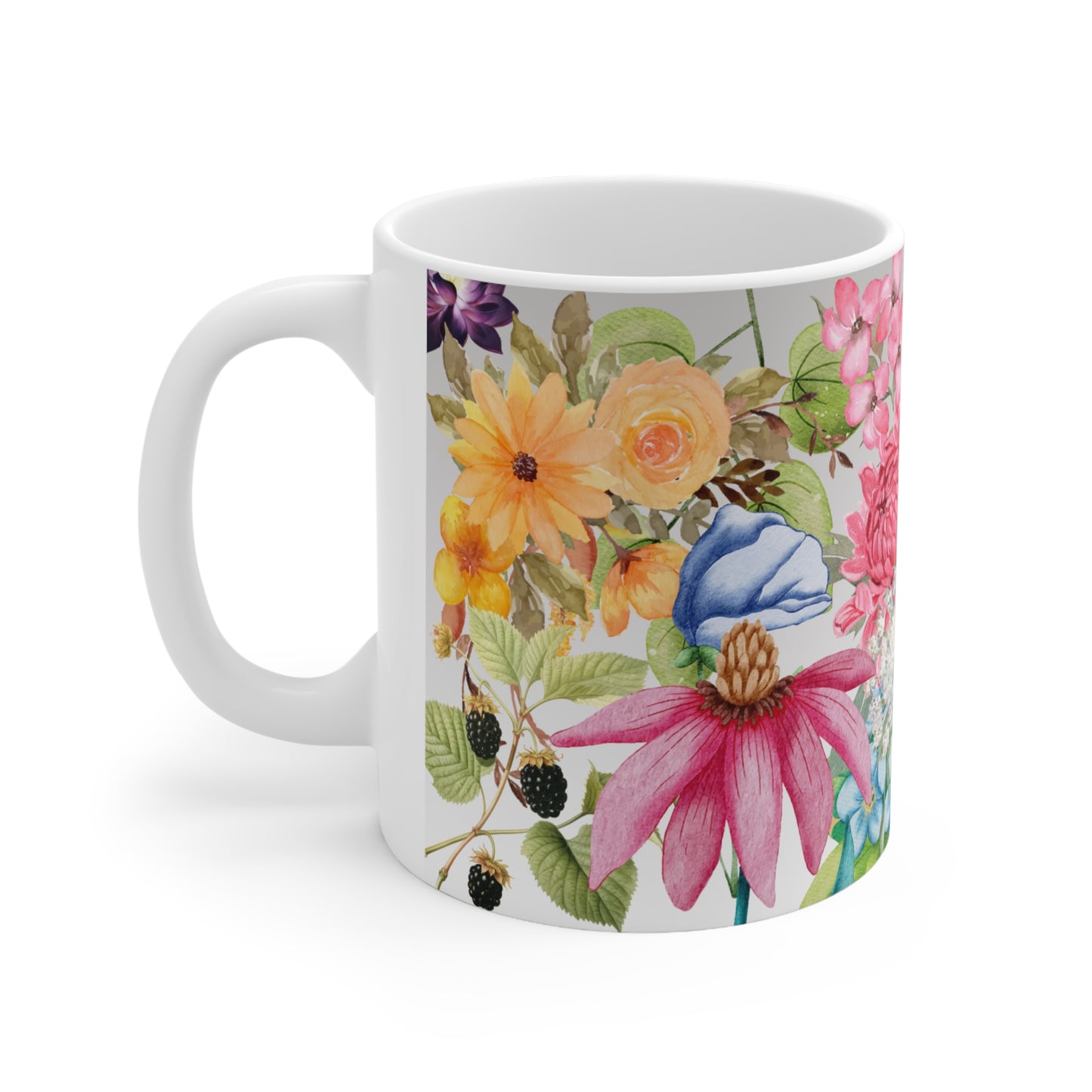 Floral Botanical Arrangement Design Ceramic Mug by ViralDestinations™