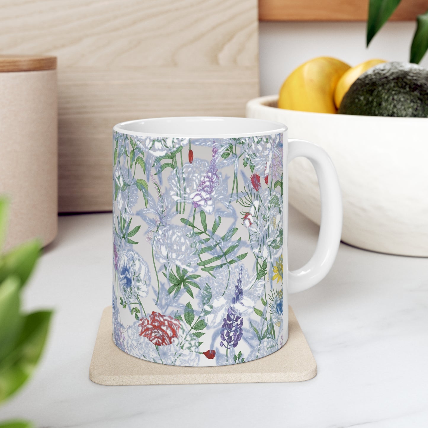 Botanical Floral Belvedere Ceramic Mug by ViralDestinations™