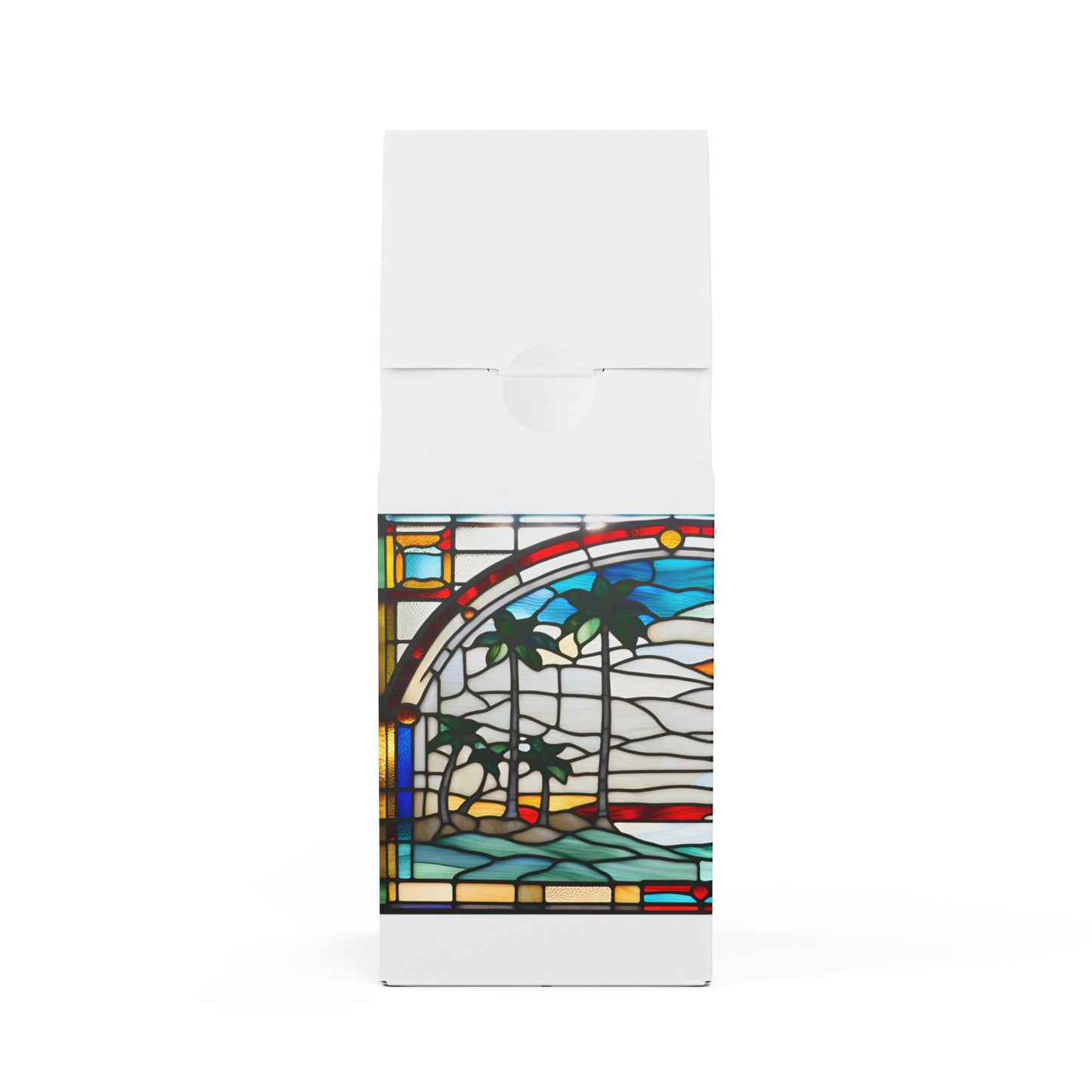 ArtEXB Decaf Coffee Blend Tiffany Glass Studio Design Oceanside Sunrise Scene