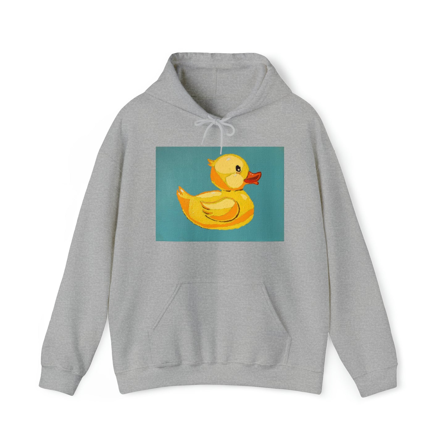The Pop Duck Premium Lifestyle Hoodie ¬ Pop Art On The Go ¬ matching adult and kids T-shirts